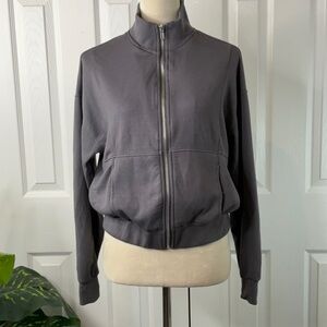 Better Together - Women's Zip Up Jacket Gray Size Small
